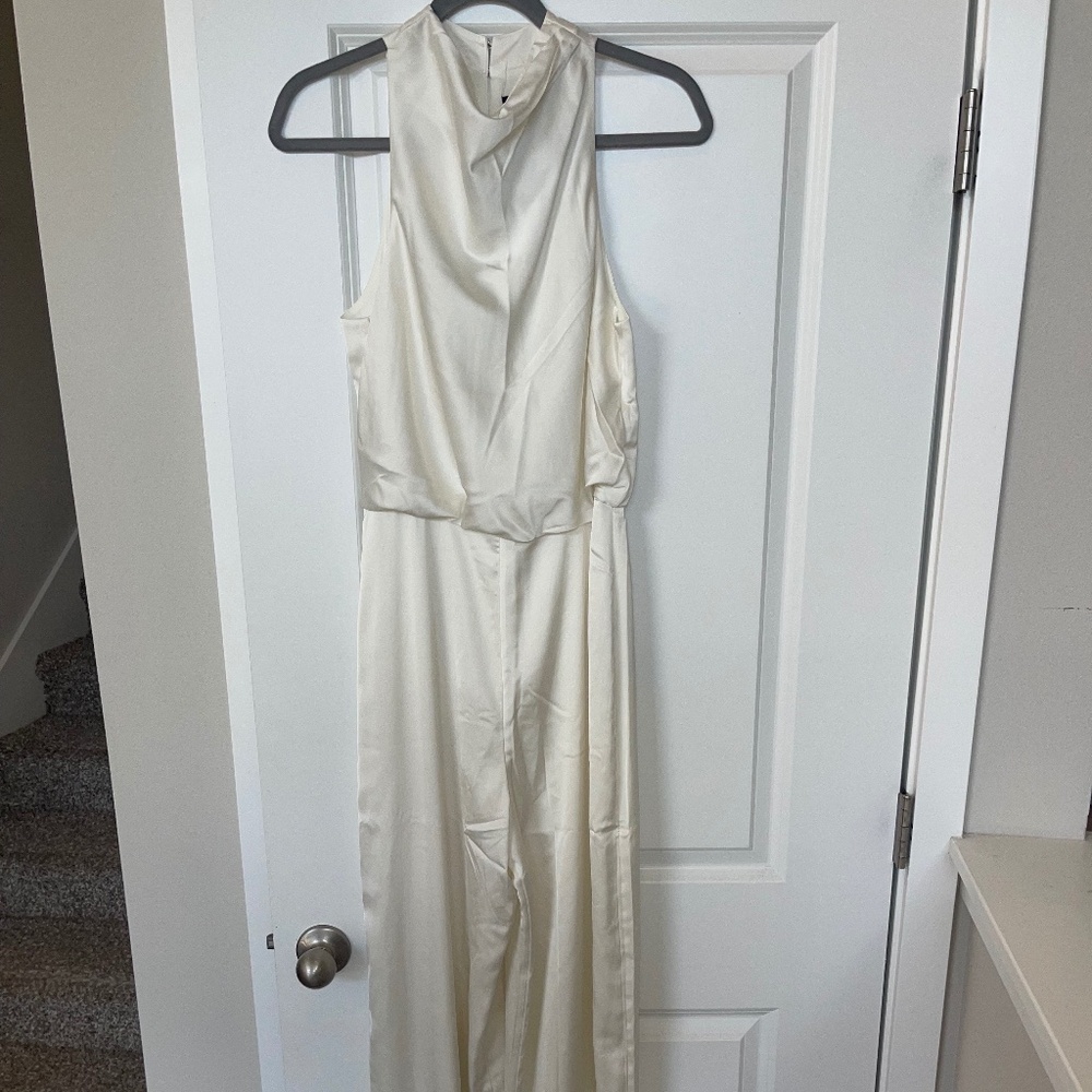 Off-White Abercrombie Satin Jumpsuit